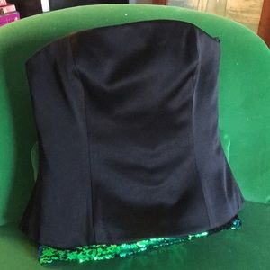 Strapless Black Bustier.